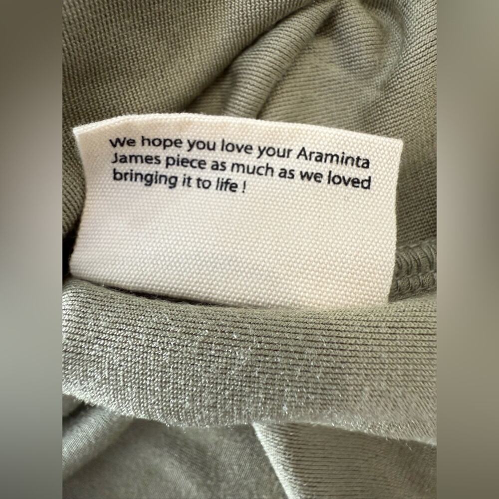 NWT Free People Araminta James Velour Crop Hoodie Khaki Green Size Small - Picture 9 of 12